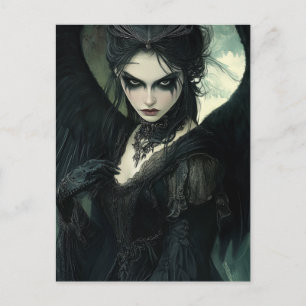 Goth Dark Angel Fantasy Postkarte