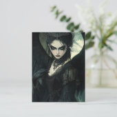 Goth Dark Angel Fantasy Postkarte (Stehend Vorderseite)