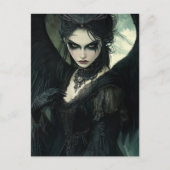 Goth Dark Angel Fantasy Postkarte (Vorderseite)