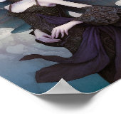 Goth Dark Fairy Girl Fantasy Art Poster (Ecke)