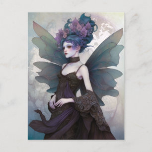 Goth Dark Fairy Girl Fantasy Art Postkarte