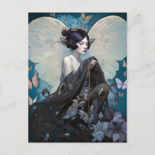 Goth Dark Fairy Girl Fantasy Art Postkarte