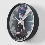 Goth Dark Fairy Girl Fantasy Art Uhr (Winkel)