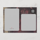 Goth Dark Moody Wedding Ankündigungspostkarte (Rückseite)