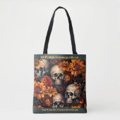 Goth Dark Romance Lonely Day Skulls Tasche (Vorderseite)