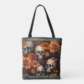 Goth Dark Romance Lonely Day Skulls Tasche (Rückseite)
