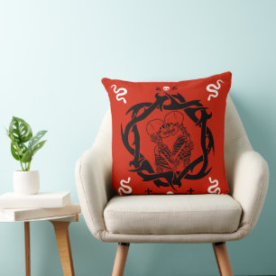 Goth Dark Romantic Lovers Gift Kissen