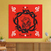 Goth Dark Romantic Lovers Gift Leinwanddruck (Insitu (Wohnzimmer))