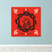 Goth Dark Romantic Lovers Gift Leinwanddruck (Insitu (Holzboden))
