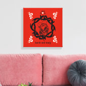 Goth Dark Romantic Lovers Gift Leinwanddruck (Insitu (Wohnzimmer))