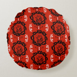 Goth Dark Romantic Lovers Gift Rundes Kissen