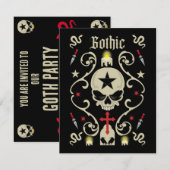Goth Day 22 Mai Party Einladung (Vorne/Hinten)