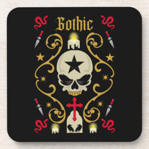 Goth Day und Gothic Art Getränkeuntersetzer