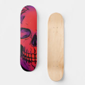 Goth Death Skelett Custom Skateboard (Vorderseite)