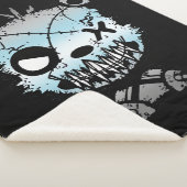 Goth Demiboy Pride Flag gefärbter Bär Sherpadecke (3/4)