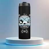 Goth Demiboy Pride Flag gefärbter Bär Thermosbecher