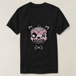 Goth Demigirl Pride Flag farbiger Bär T-Shirt