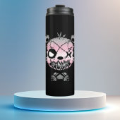 Goth Demigirl Pride Flag farbiger Bär Thermosbecher