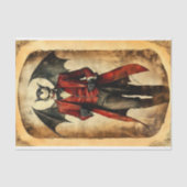 Goth Devil Vampire Sinister Makeup BB3 Decoupage Seidenpapier (Vorderseite)