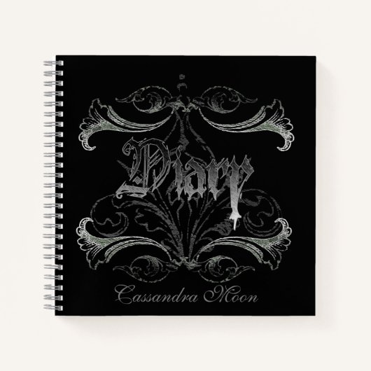 Goth Diary Personalisiert Notizblock (Vorderseite)