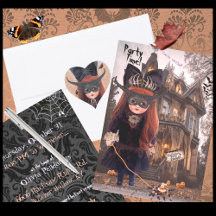 Goth Doll Halloween-Party Einladung
