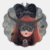 Goth Doll Ornament Card (Vorderseite)