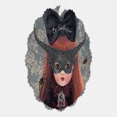 Goth Doll Ornament Card Karte (Rechts)