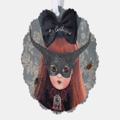 Goth Doll Ornament Card Karte (Links)