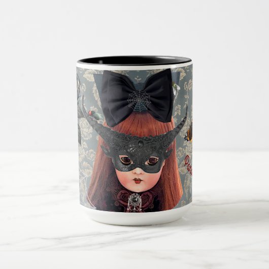 Goth Doll Personalisierte Mug Tasse (Zentrum)