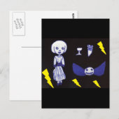 Goth Doll Postkarte (Vorne/Hinten)