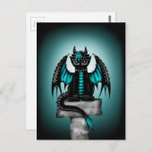 Goth Dragon Postkarte (Vorne/Hinten)