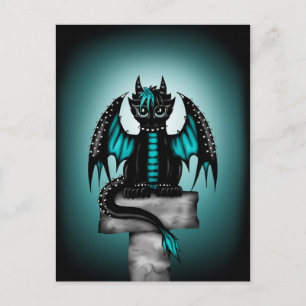 Goth Dragon Postkarte