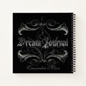 Goth Dream Journal Personalisiert Notizblock (Rückseite)