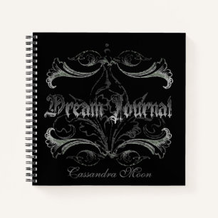 Goth Dream Journal Personalisiert Notizblock