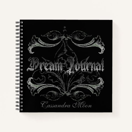 Goth Dream Journal Personalisiert Notizblock (Vorderseite)