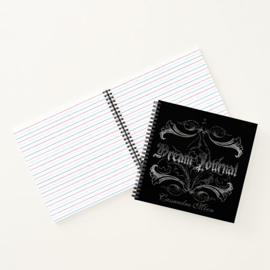 Goth Dream Journal Personalisiert Notizblock (Innenseite)