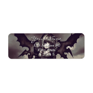 Goth dunkle Anime-Fee-Rücksendeadresse