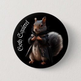 Goth Eichhörnchen Gothic grunge Witchy Button