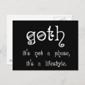 Goth: Es ist keine Phase, es ist ein Lebensstil Postkarte (Vorne/Hinten)