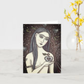 GOTH EVE, DUNKELSEITE VON EDEN, APPLE & SERPENT Bl Karte (Gelbe Blume)