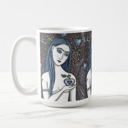 GOTH EVE, DUNKER GARTEN VON EDEN, FRAU, SERPENT KAFFEETASSE (Links)
