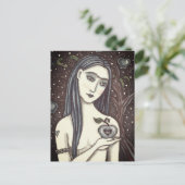 GOTH EVE, DUNKER GARTEN VON EDEN, FRAU, SERPENT POSTKARTE (Stehend Vorderseite)