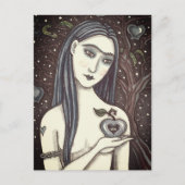 GOTH EVE, DUNKER GARTEN VON EDEN, FRAU, SERPENT POSTKARTE (Vorderseite)