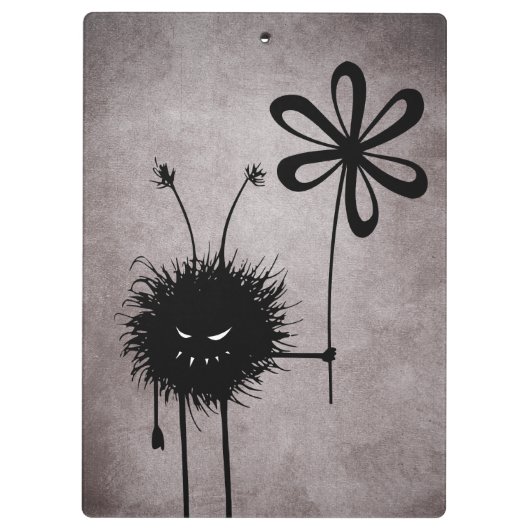 Goth Evil Blume Bug Creepy Cool Klemmbrett (Rückseite)