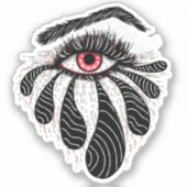 Goth Eye Ink Zeichnend Tattoo Art Aufkleber (Vorderseite)