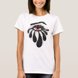 Goth Eye Ink Zeichnend Tattoo Art T-Shirt