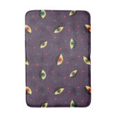 Goth Eyes Witchy Lila Pattern Occult Badematte (Vorderseite Vertikal)