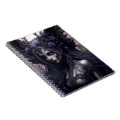 Goth Fairy Dark Fantasy Art Notebook Notizblock (Rechte Seite)