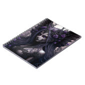 Goth Fairy Dark Fantasy Art Notebook Notizblock (Linke Seite)