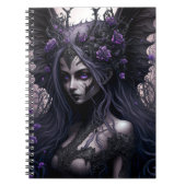 Goth Fairy Dark Fantasy Art Notebook Notizblock (Vorderseite)